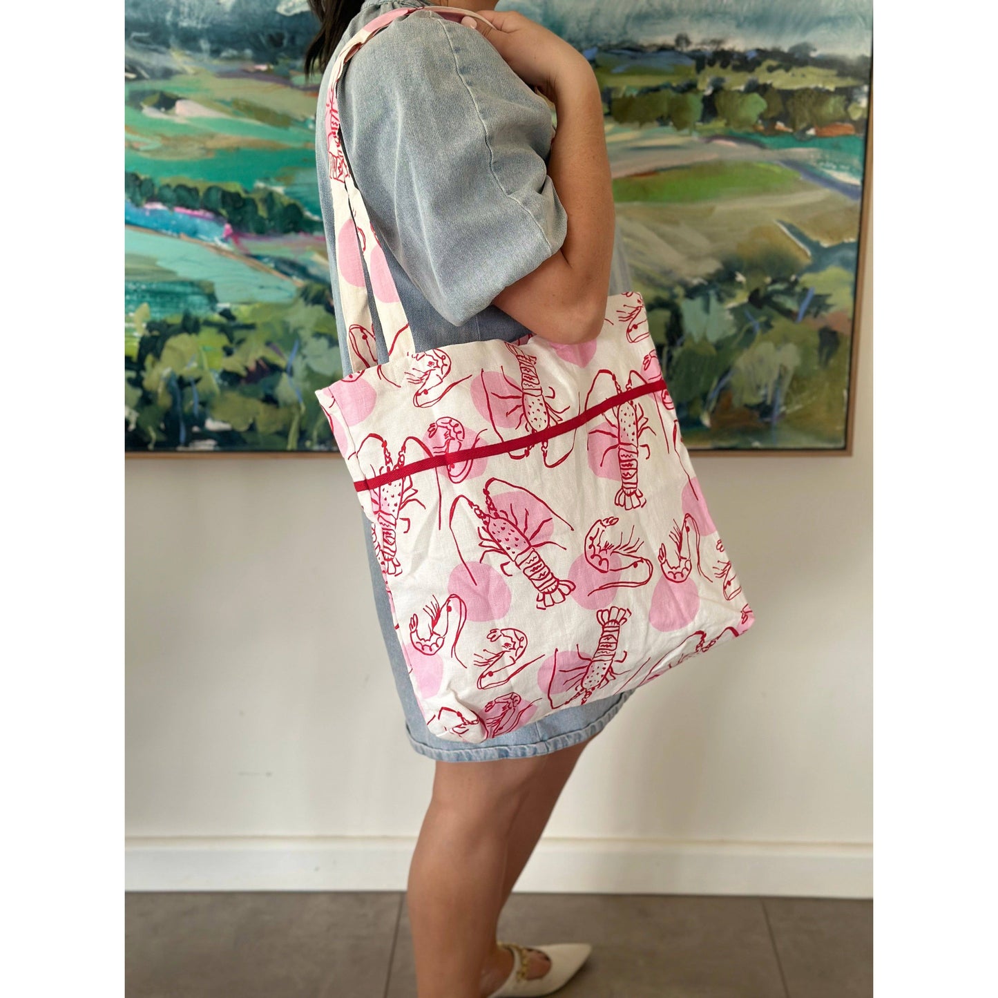 Baguette Tote Bag - POLKA CRAY