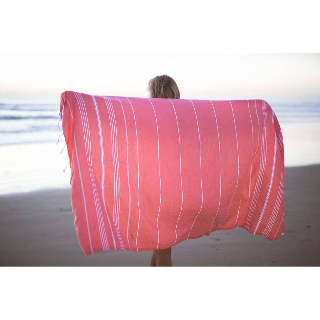 Classic Coral Turkish Towel