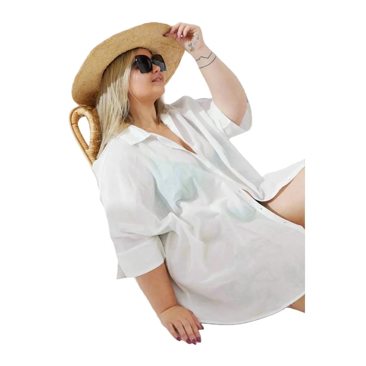 Noosa Shirt - White: L/XL
