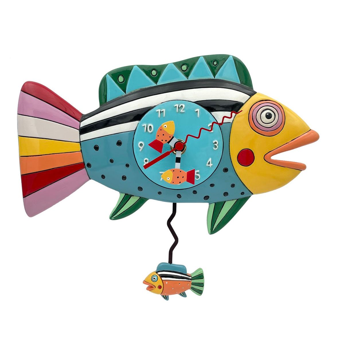 'Rainbow Fish' clock