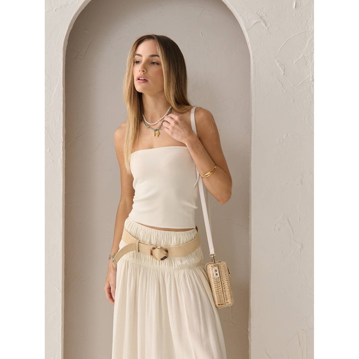 Lucinda Straw Box Bag