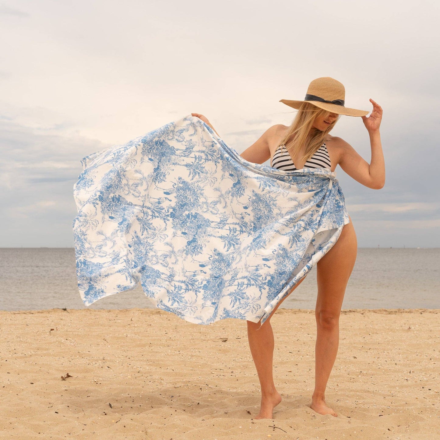 Beach Paradise Blues Sarong
