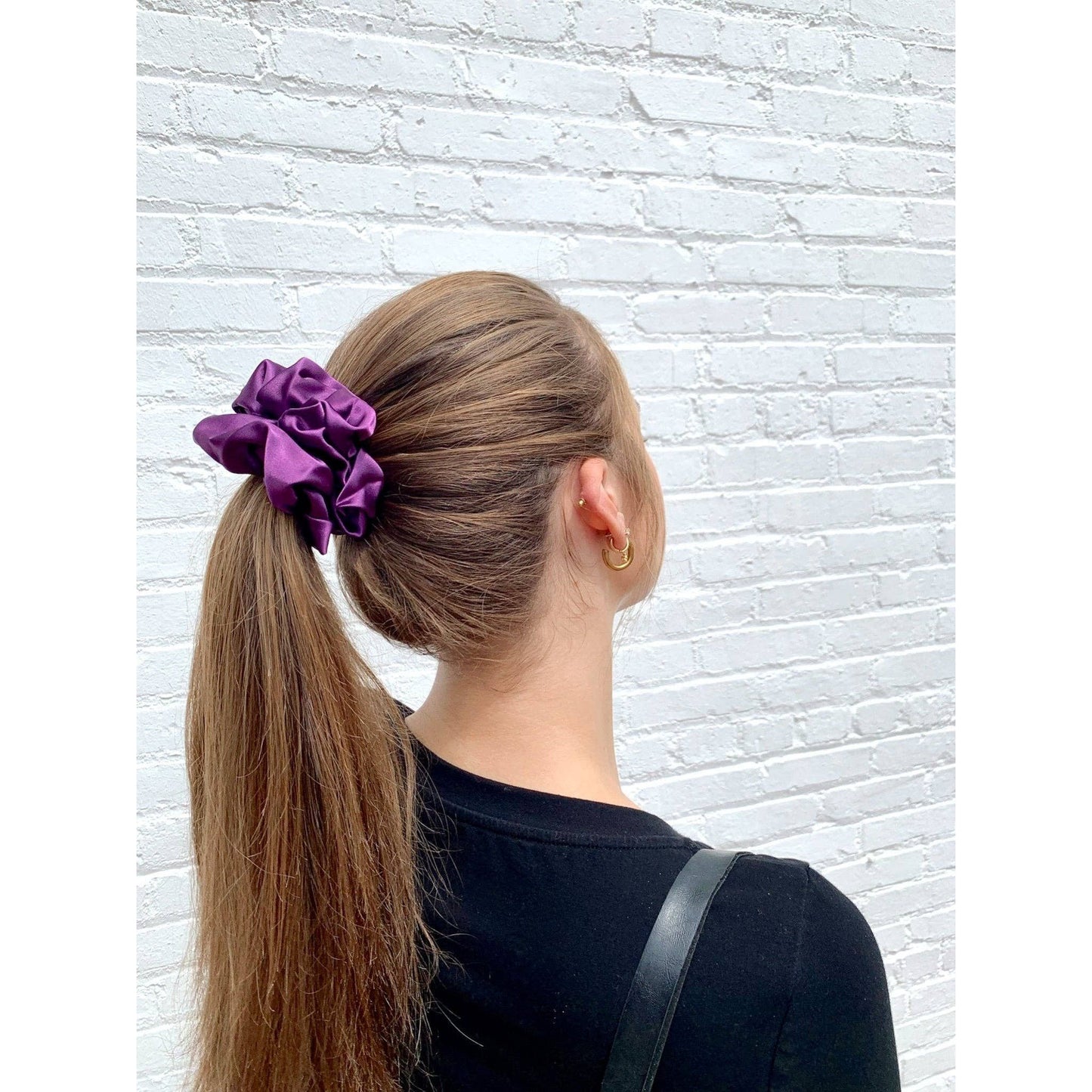Beyond Scrunchies - PLUM - Mulberry Silk Scrunchie