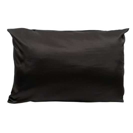 Beyond Scrunchies - 1 SILK PILLOWCASE - Onyx