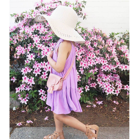 Pink Tassel PU Leather Cross Body and Shoulder Bag