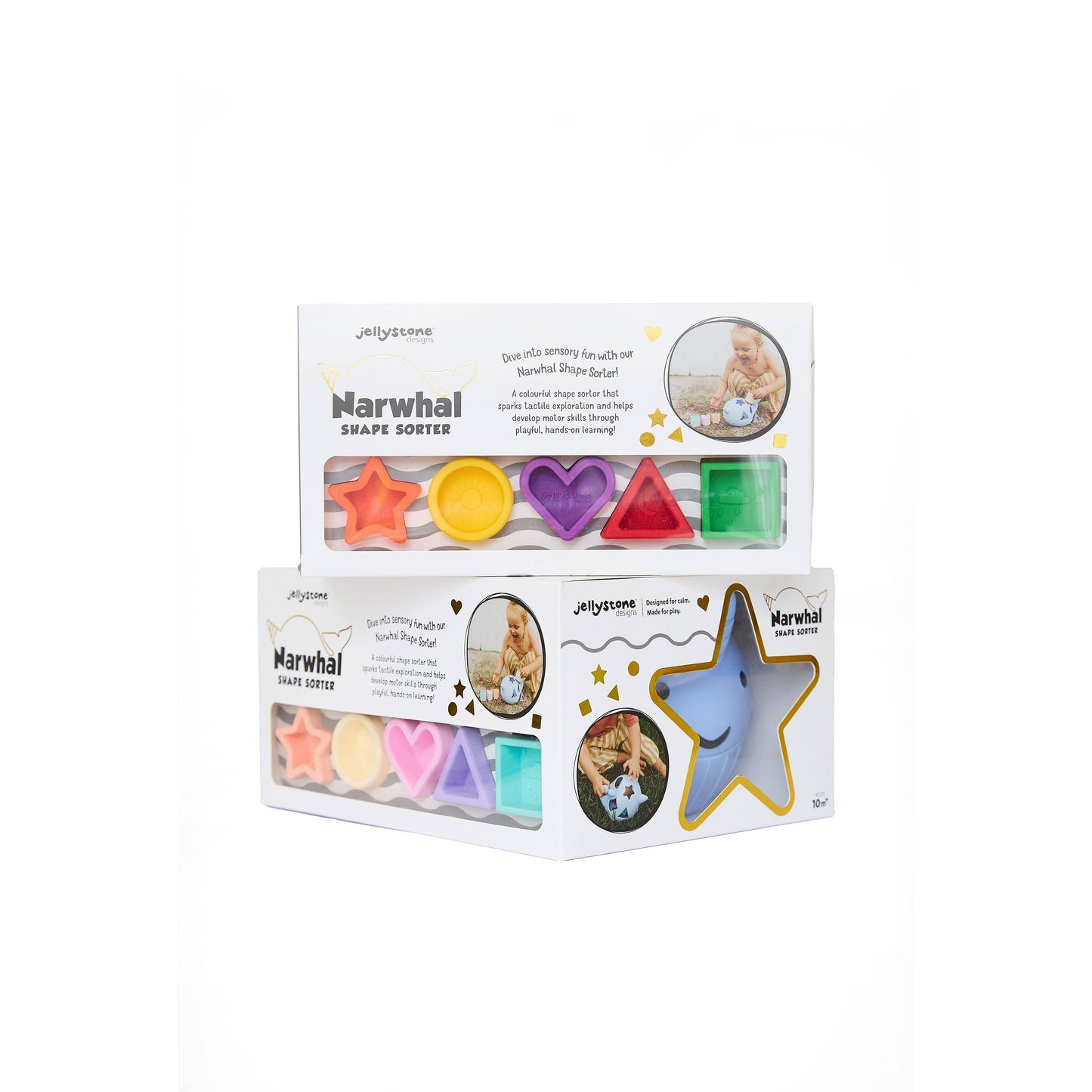 Narwhal Shape Sorter: Pastel