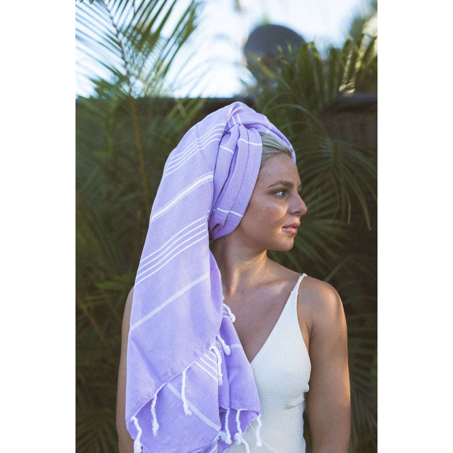 Classic Lilac Purple Turkish Towel