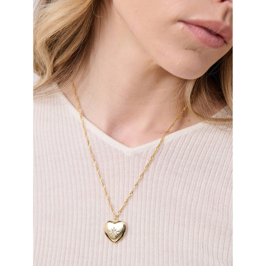 Waterproof Heart 18K Gold Plated Necklace