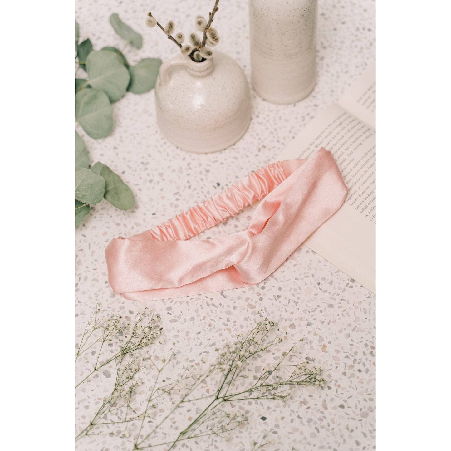 Beyond Scrunchies - SILK HEADBAND - ROSE