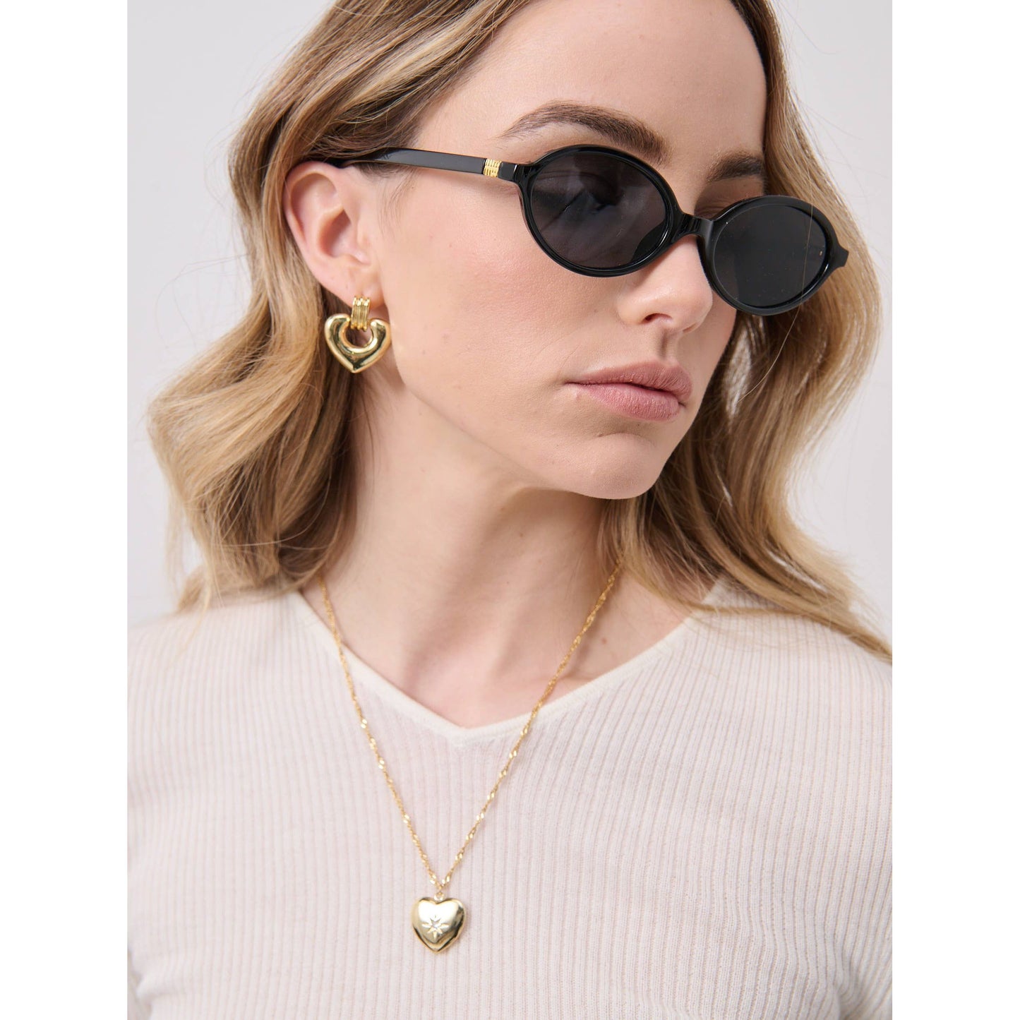 Waterproof Heart 18K Gold Plated Necklace