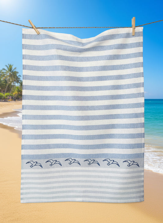 Seagull Flying Tea Towel