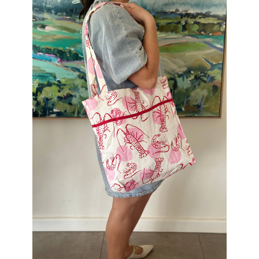 Baguette Tote Bag - POLKA CRAY