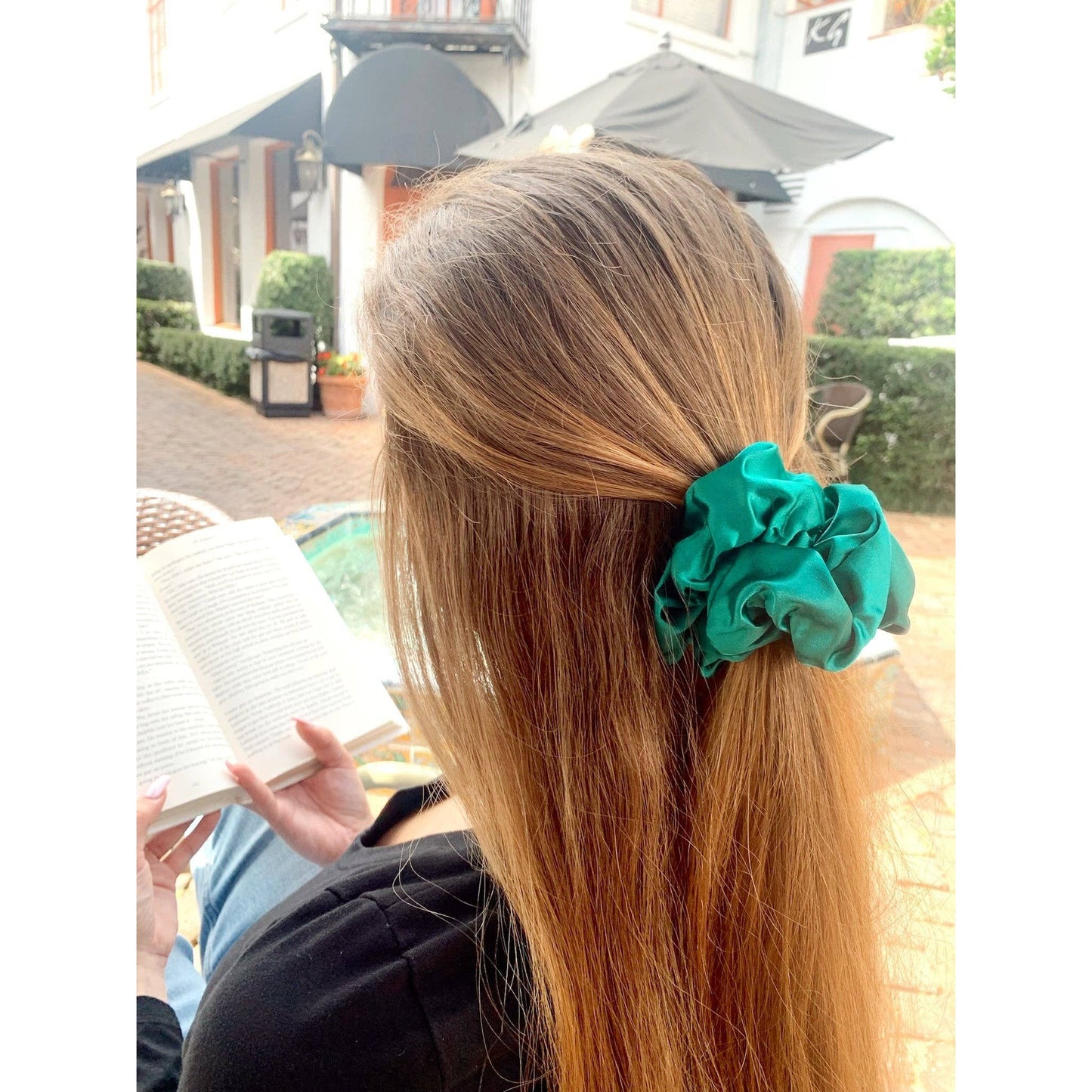 Beyond Scrunchies - JADE - Mulberry Silk Scrunchie