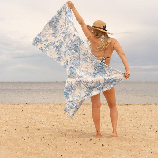 Beach Paradise Blues Sarong