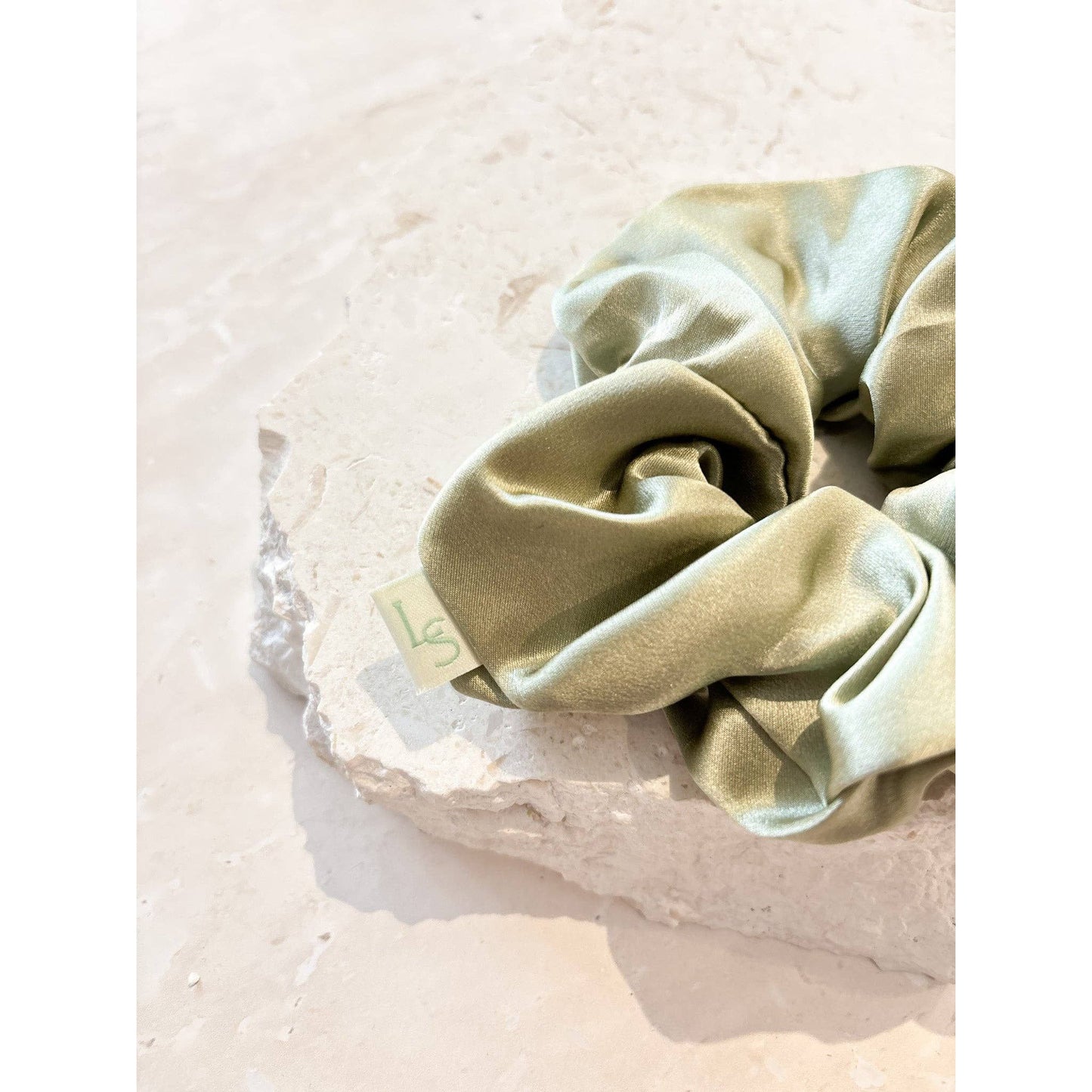 Silk Scrunchie in Sage