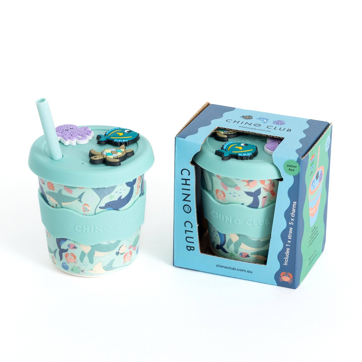 Chino Club - Sea Creatures Chino Charm Cup 8oz