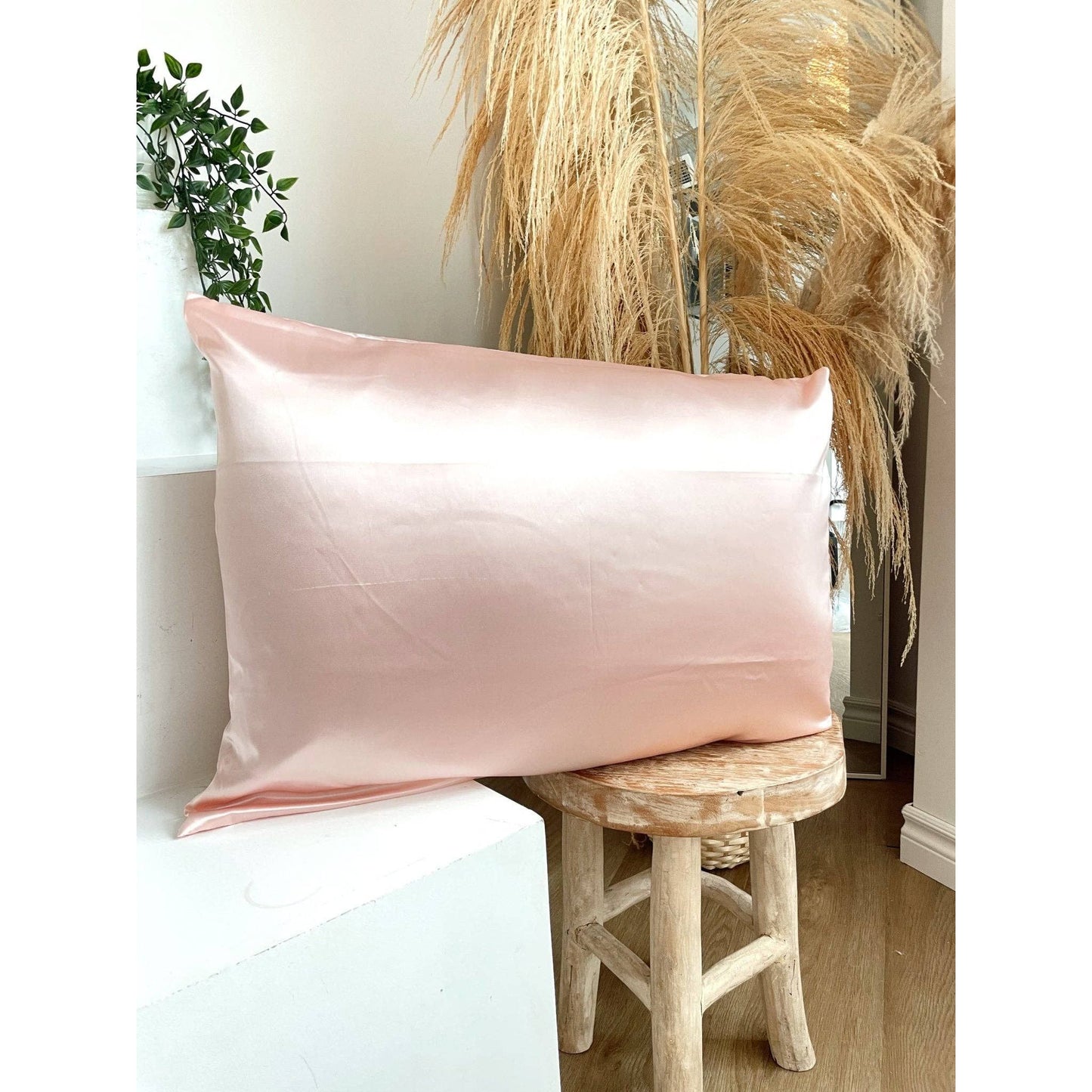 Beyond Scrunchies - 1 SILK PILLOWCASE - Rose