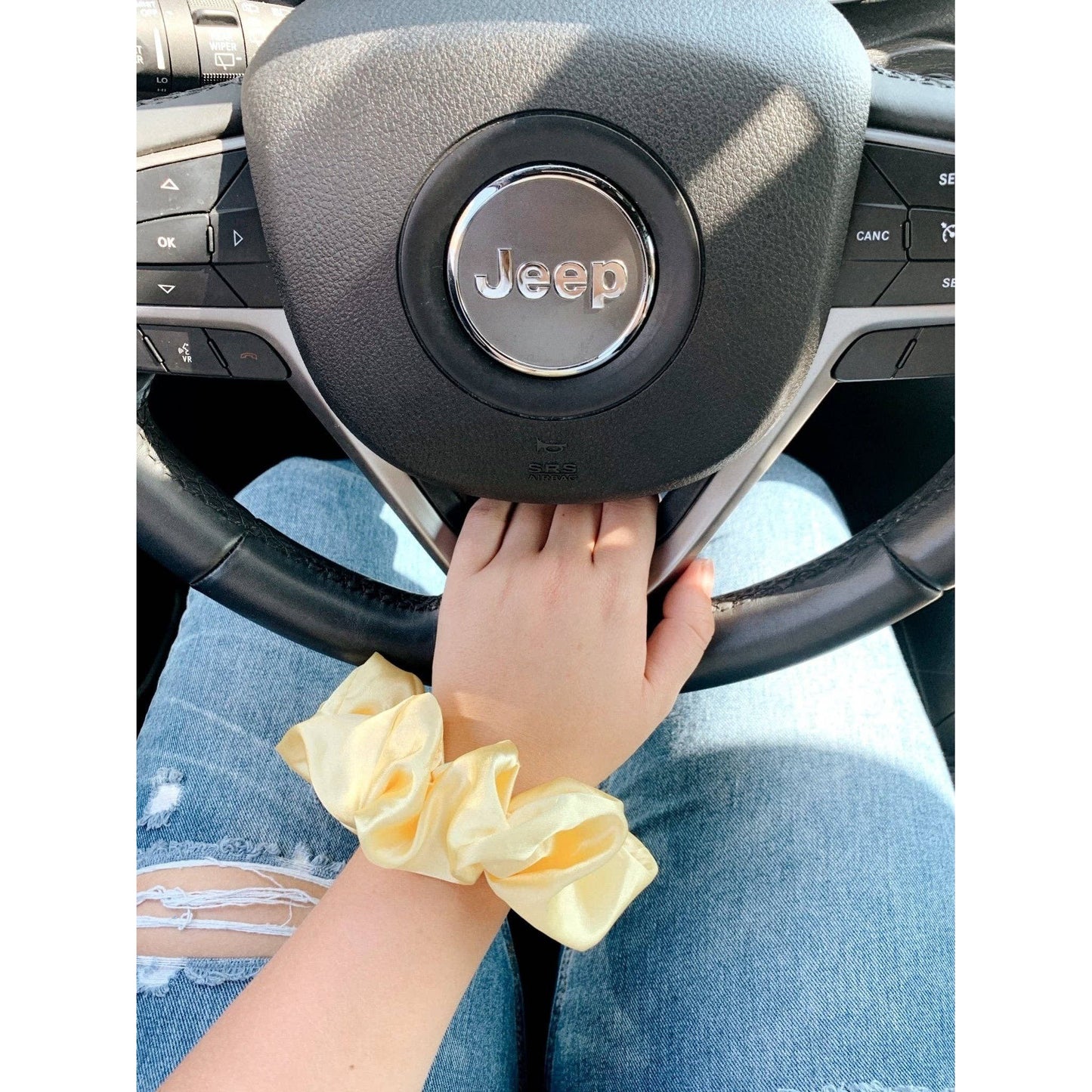 Beyond Scrunchies - LEMON - Mulberry Silk Scrunchie