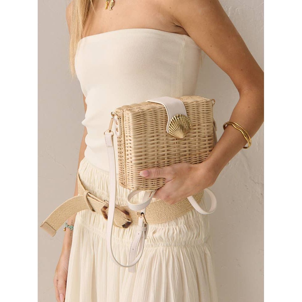 Lucinda Straw Box Bag