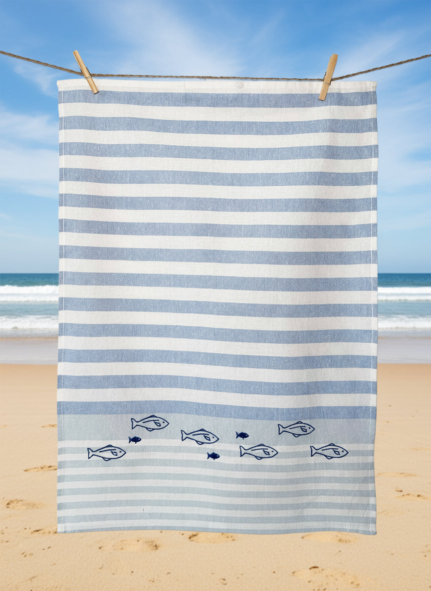 School of Fish Tea Towel