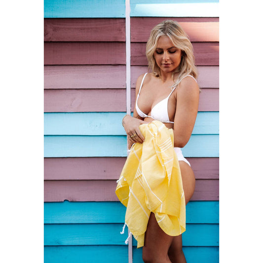 Classic Bright Yellow Turkish Towel