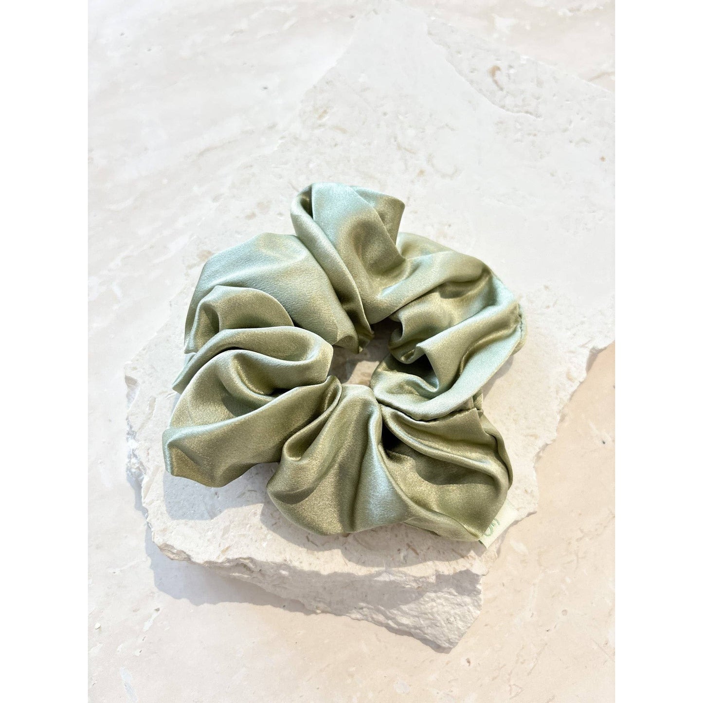 Silk Scrunchie in Sage