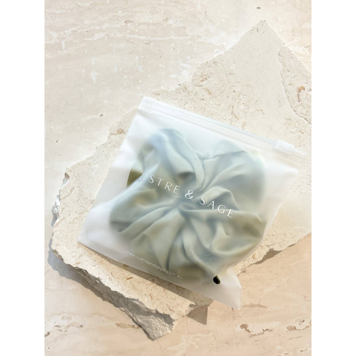 Silk Scrunchie in Sage