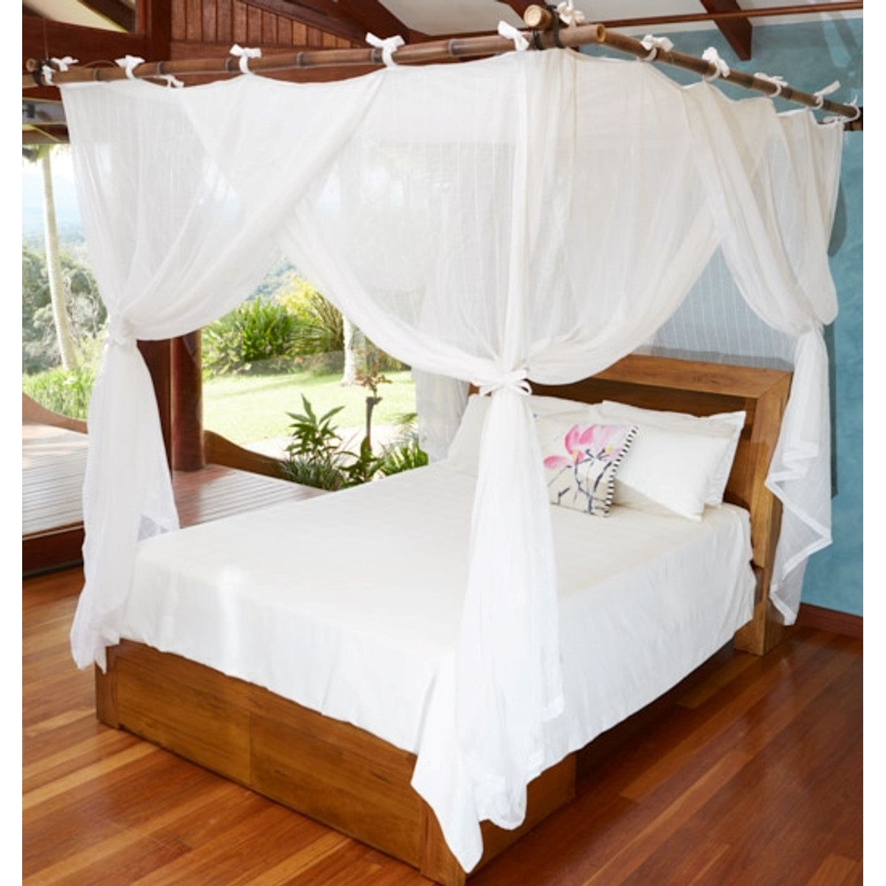 Cotton Mosquito Net Queen Bed
