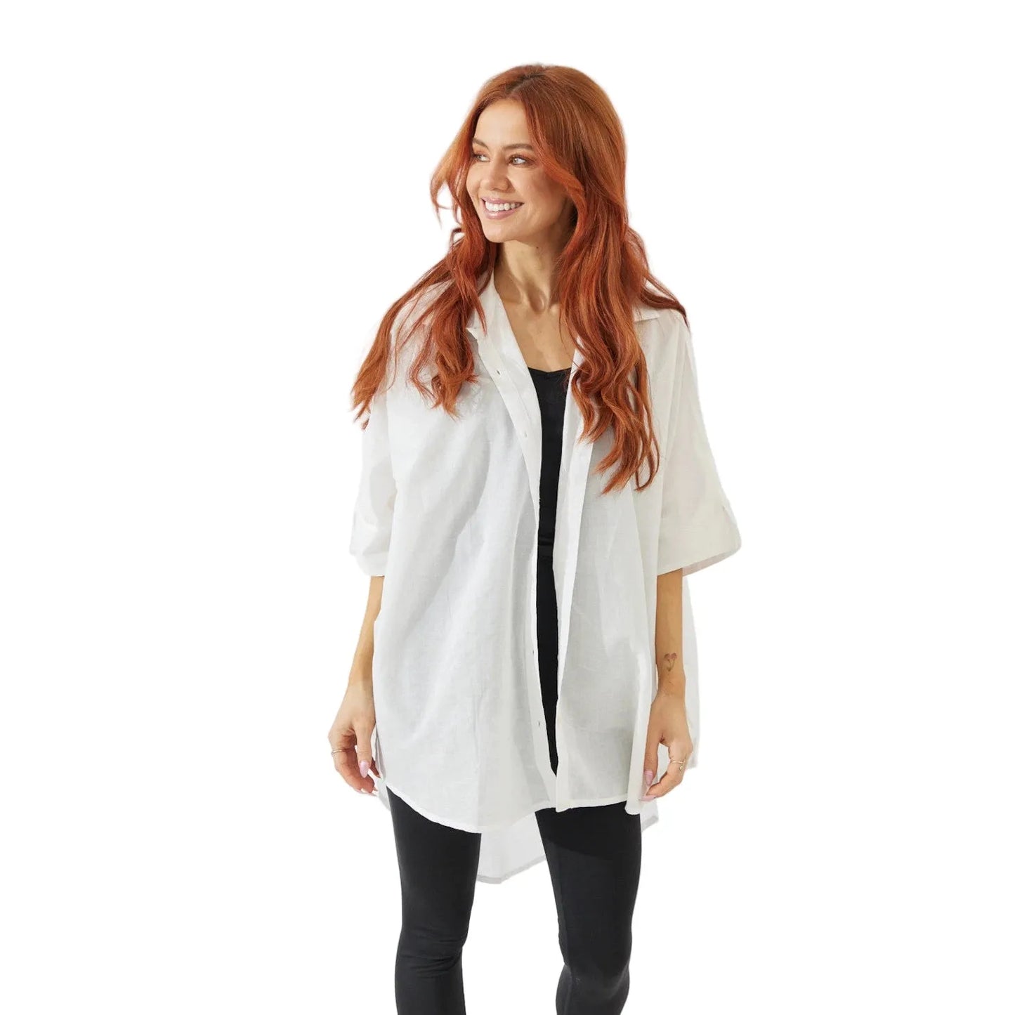 Noosa Shirt - White: S/M