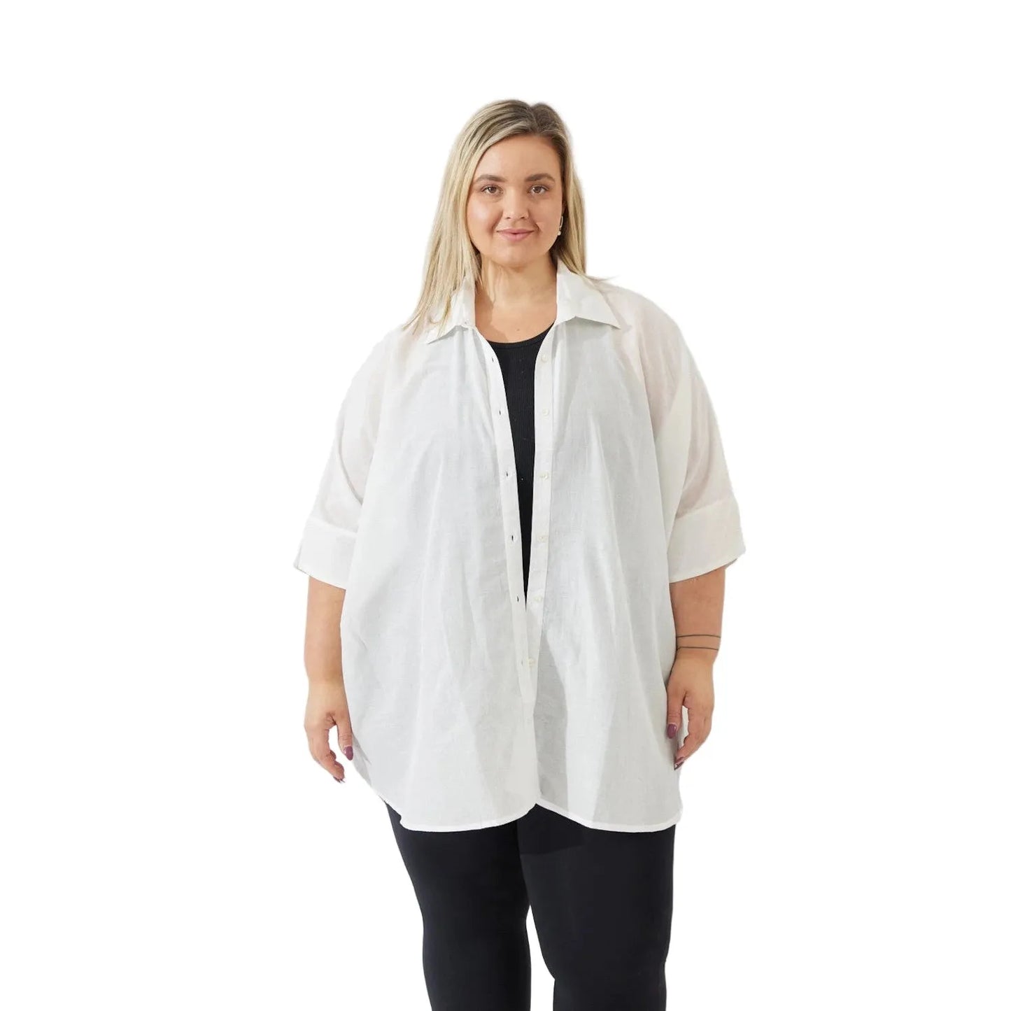 Noosa Shirt - White: L/XL