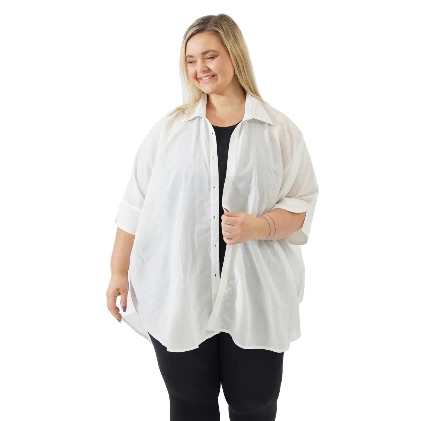 Noosa Shirt - White: L/XL