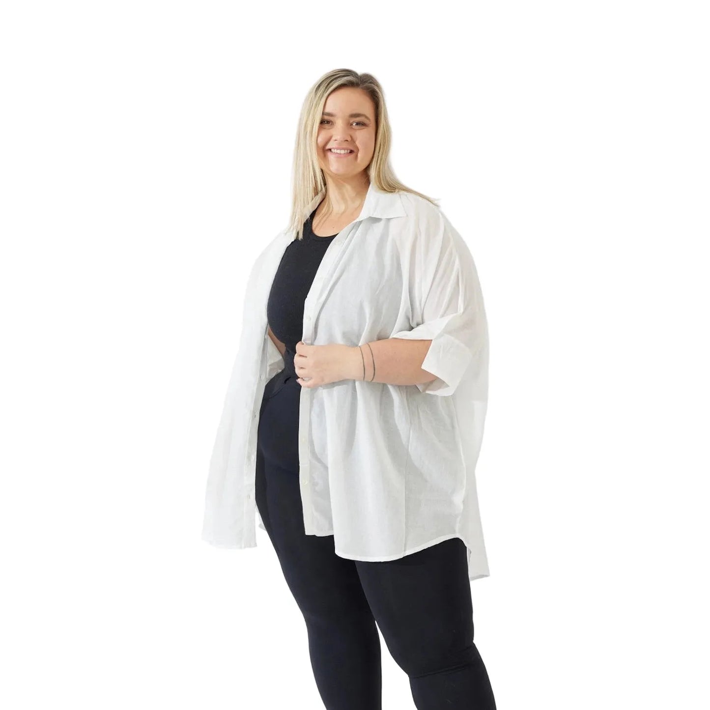 Noosa Shirt - White: L/XL