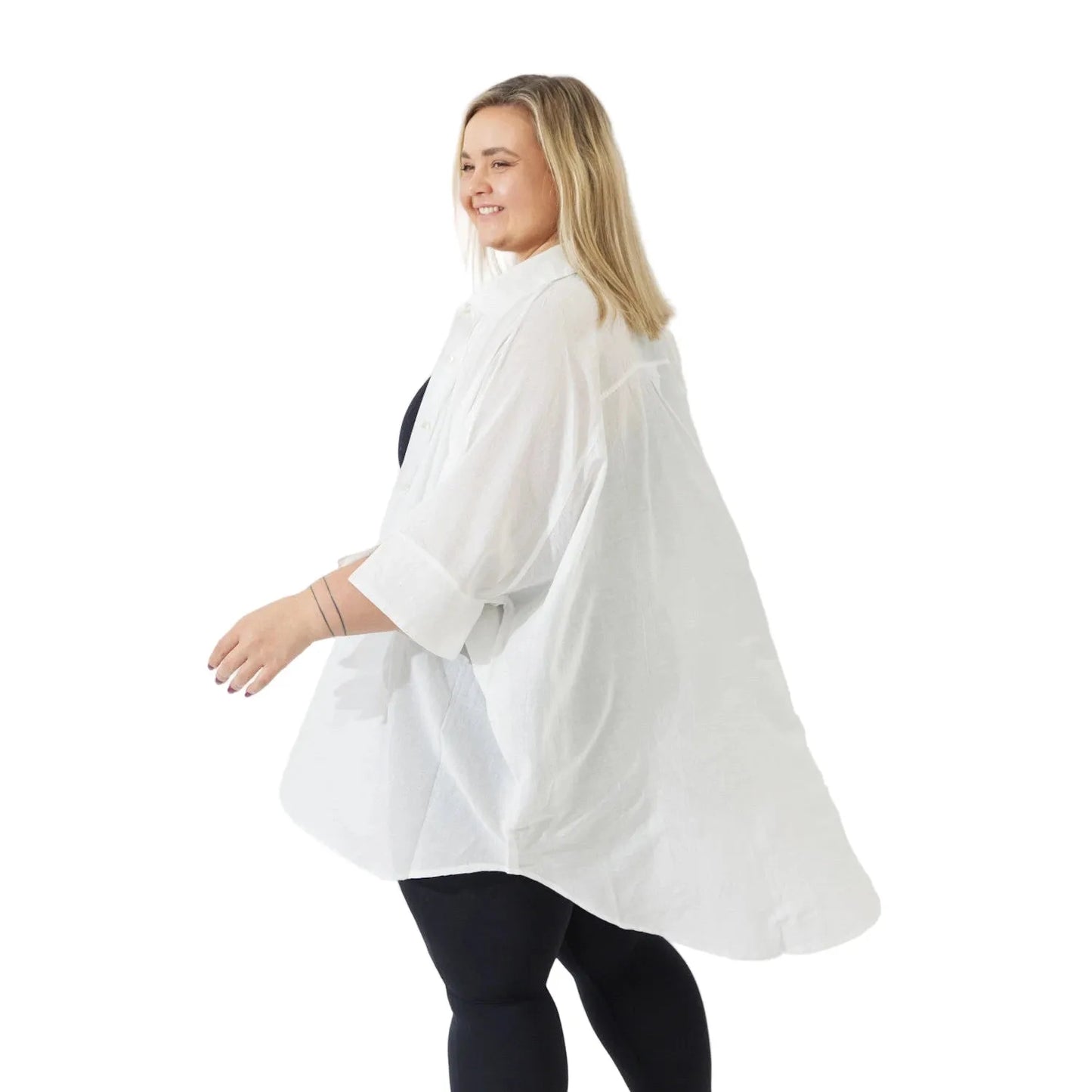 Noosa Shirt - White: L/XL