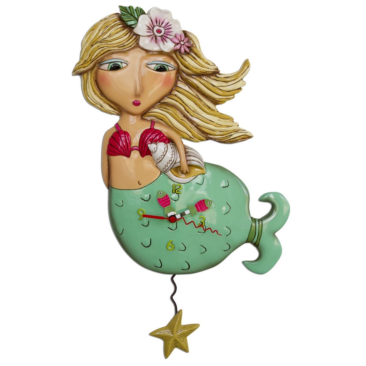 "Shelley Mermaid" clock