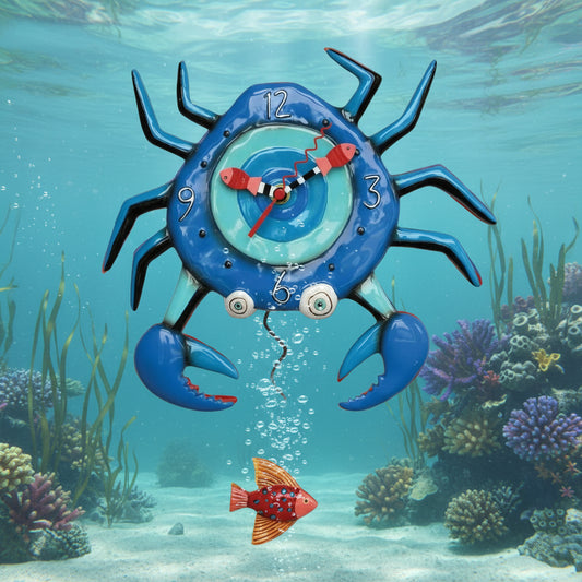 "Blue Crab" clock