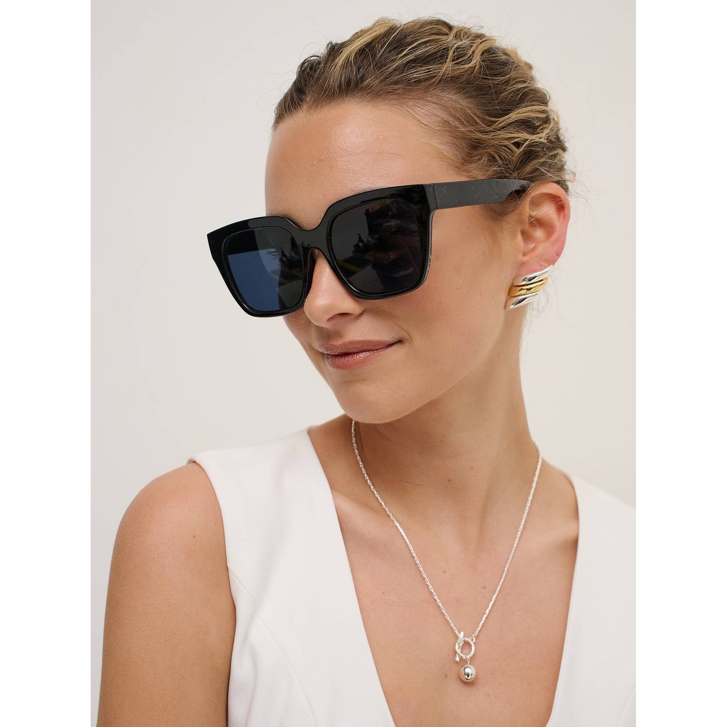 Maree Oversized Sunglasses Black