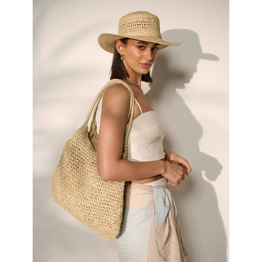 Solana Summer Beach Bag in Beige