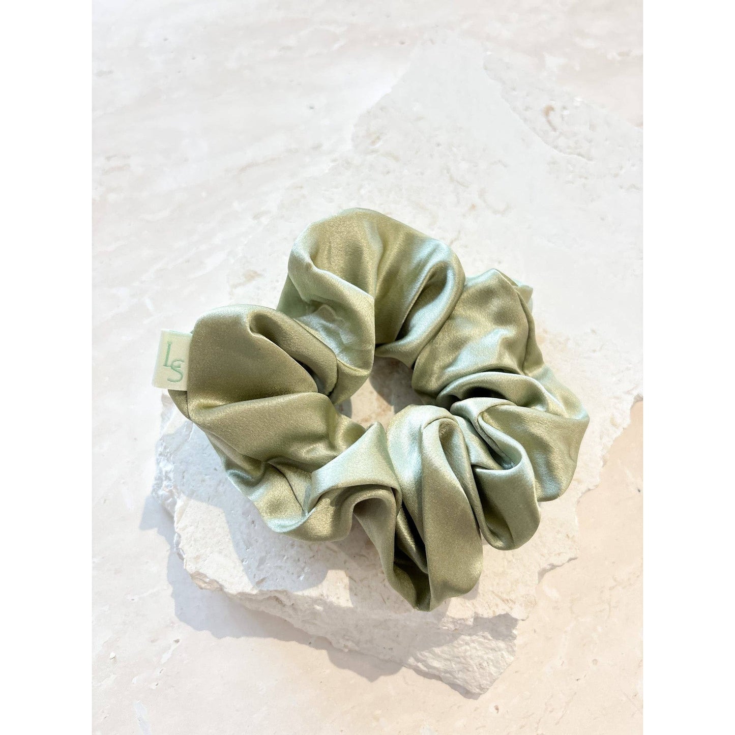 Silk Scrunchie in Sage