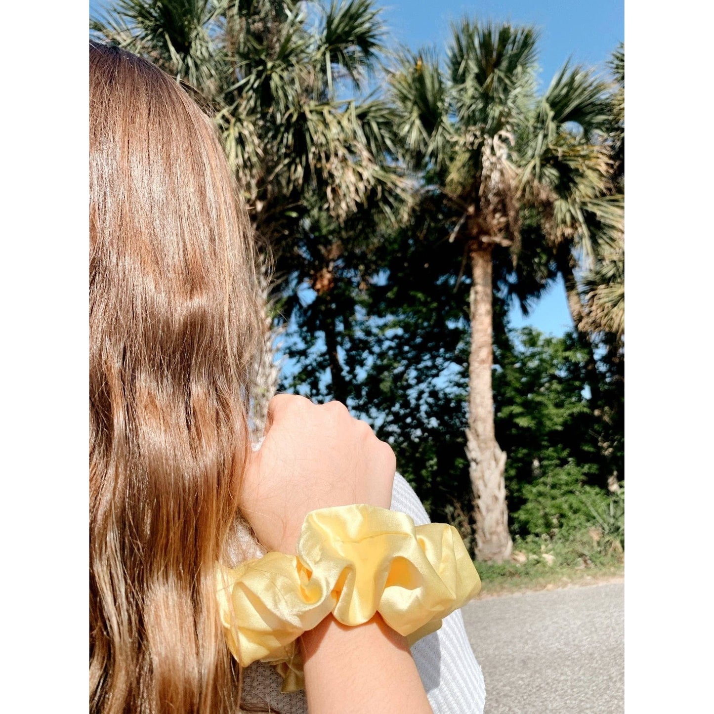 Beyond Scrunchies - LEMON - Mulberry Silk Scrunchie