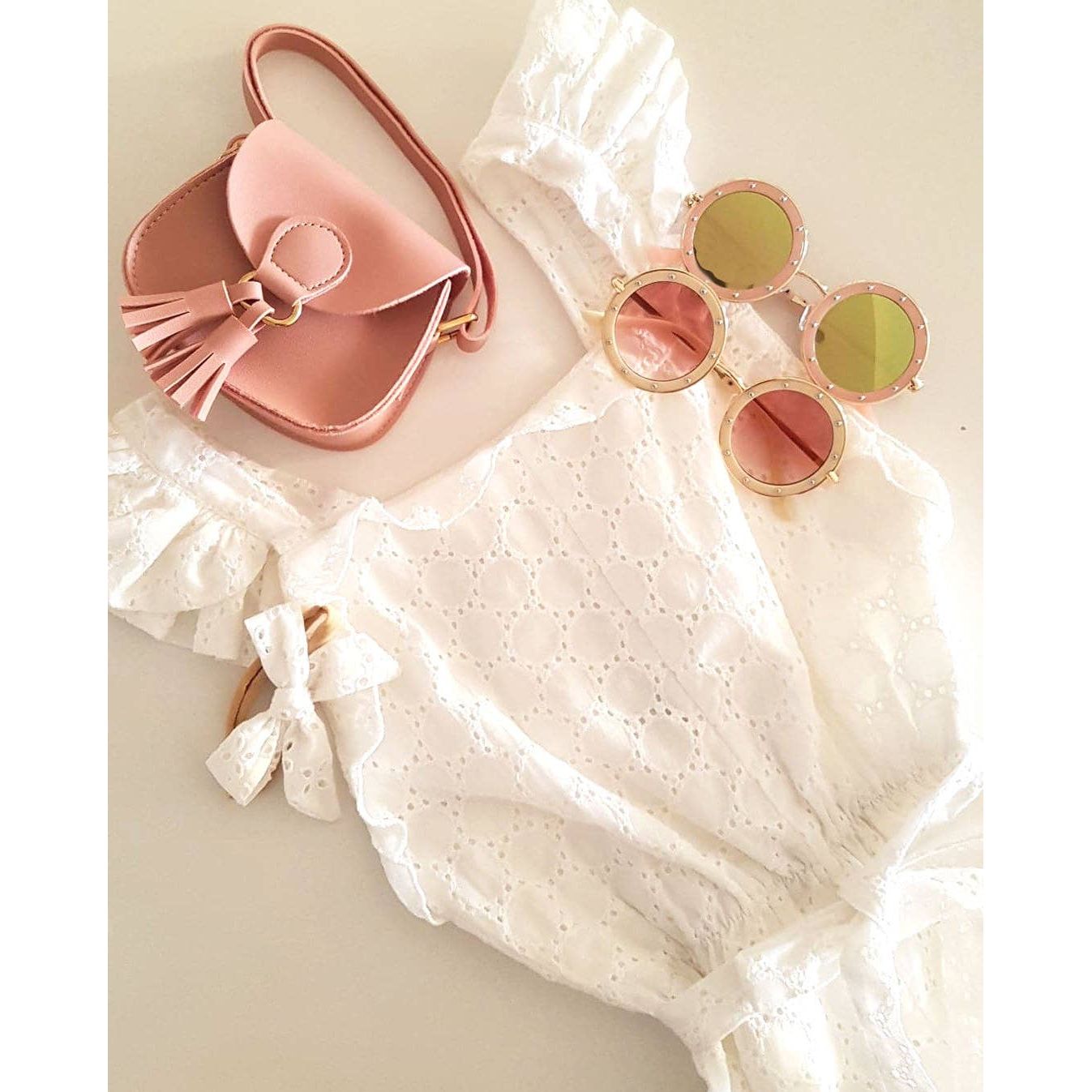 Pink Tassel PU Leather Cross Body and Shoulder Bag