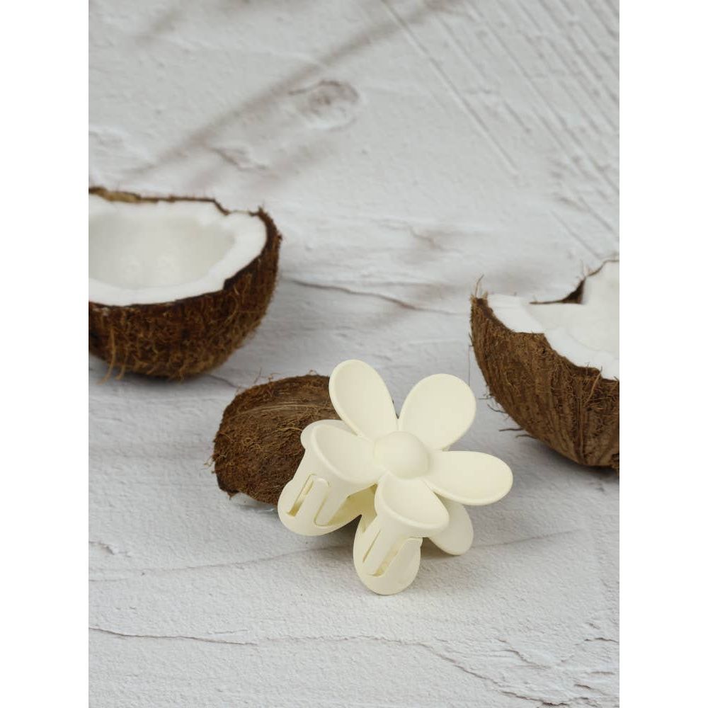Claw Clip - Flower - Ivory
