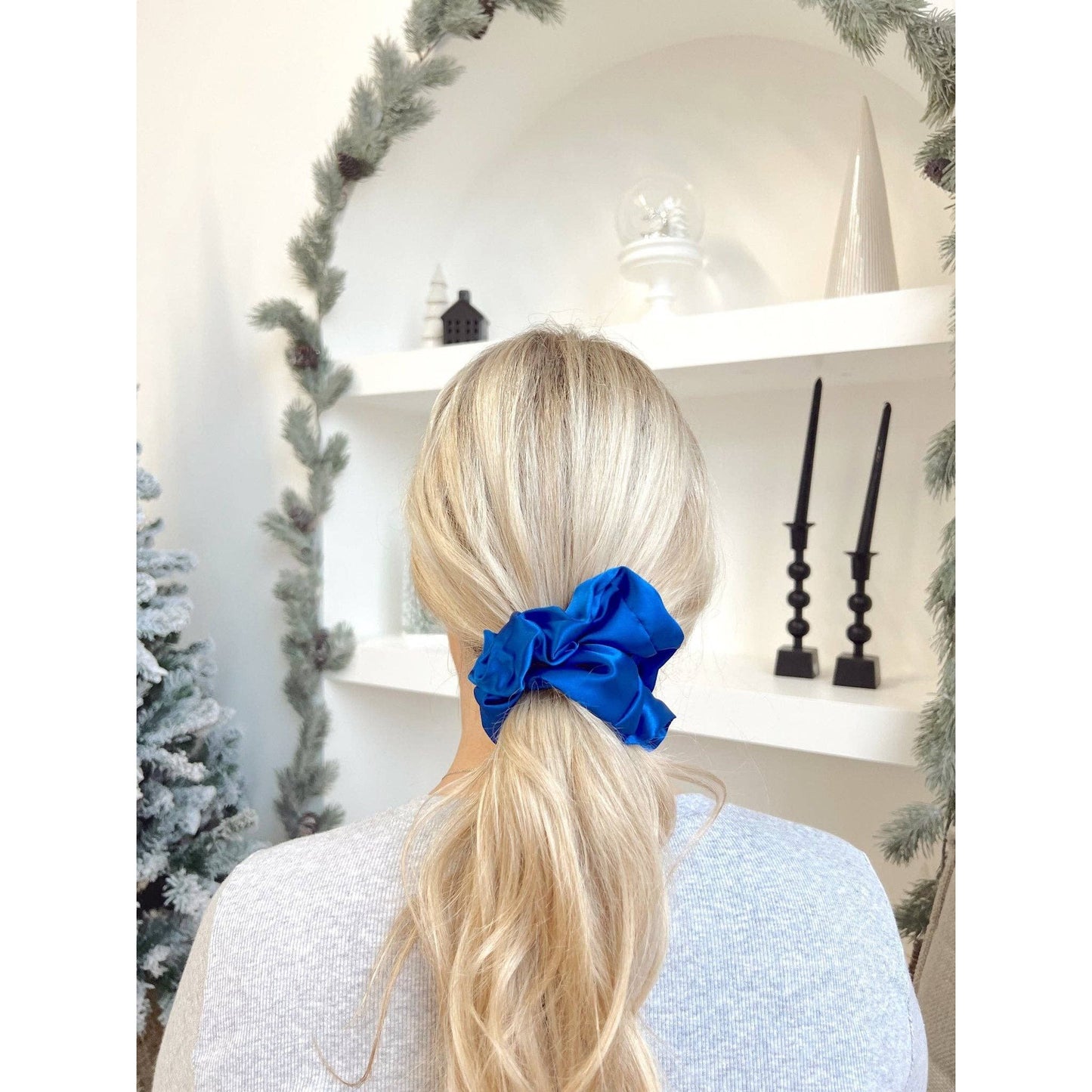 Beyond Scrunchies - COBALT - Mulberry Silk Scrunchie