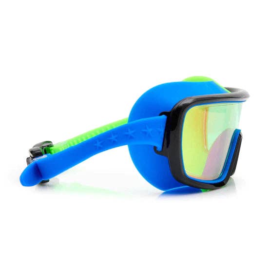 Cyborg Cyan Prismatic Swim Goggles