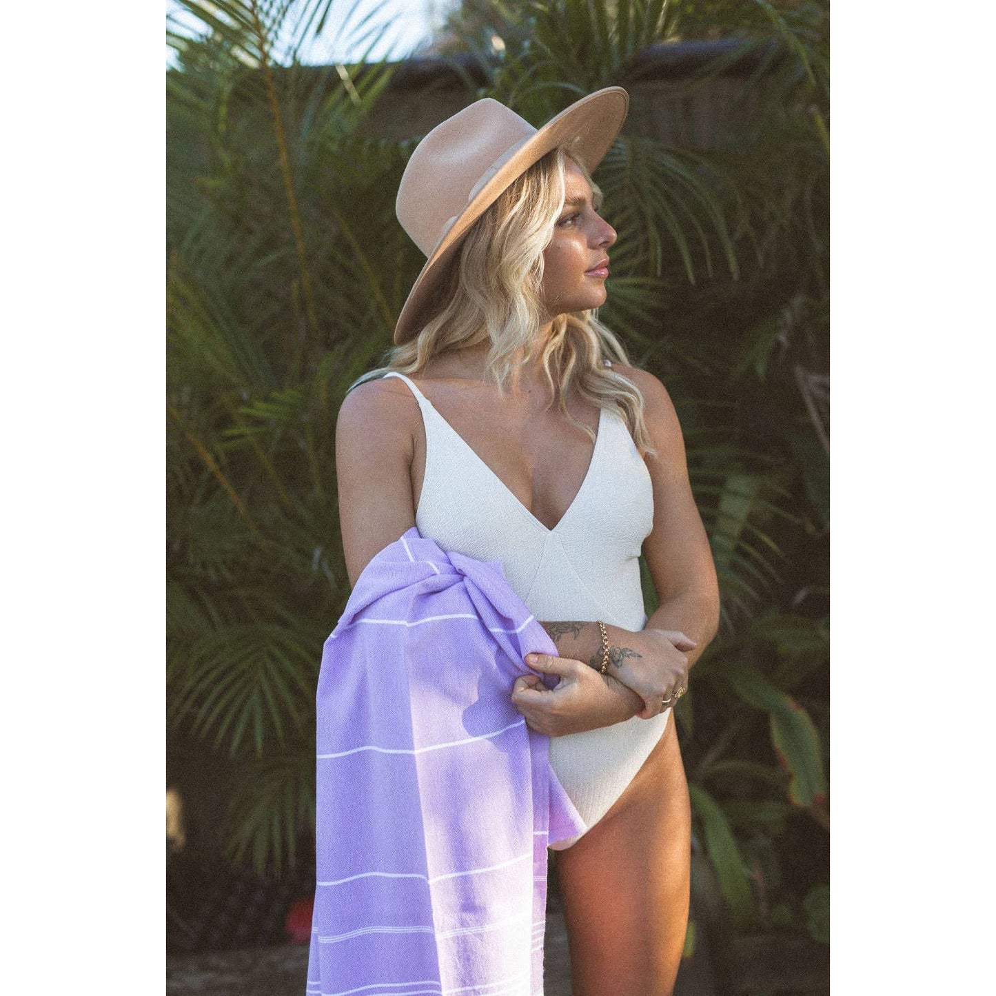 Classic Lilac Purple Turkish Towel