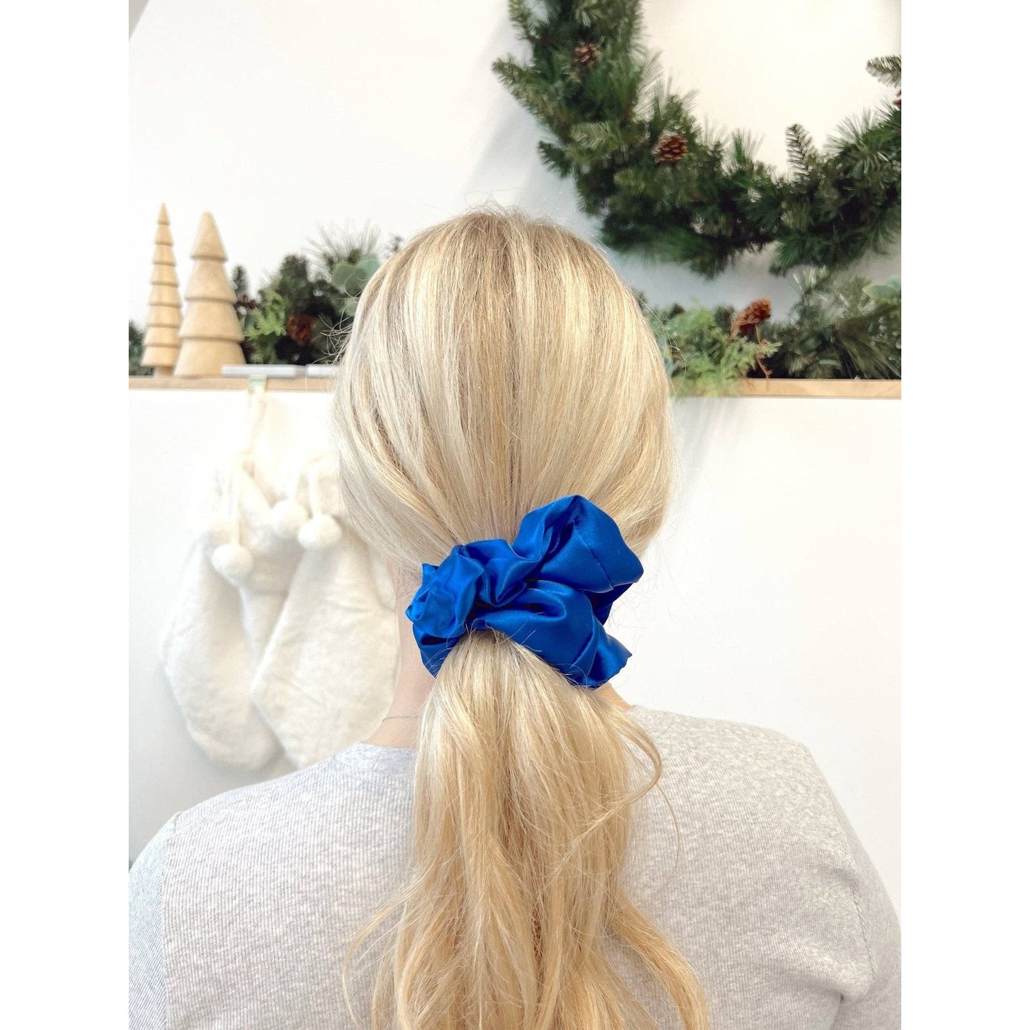 Beyond Scrunchies - COBALT - Mulberry Silk Scrunchie